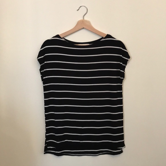 Fighting Eel Tops - Fighting Eel Top Black White Stripe XS Xsmall